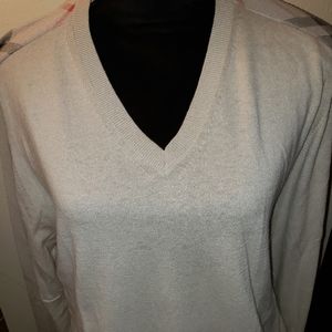 Burberry sz. Large Cashmere blend tan sweater